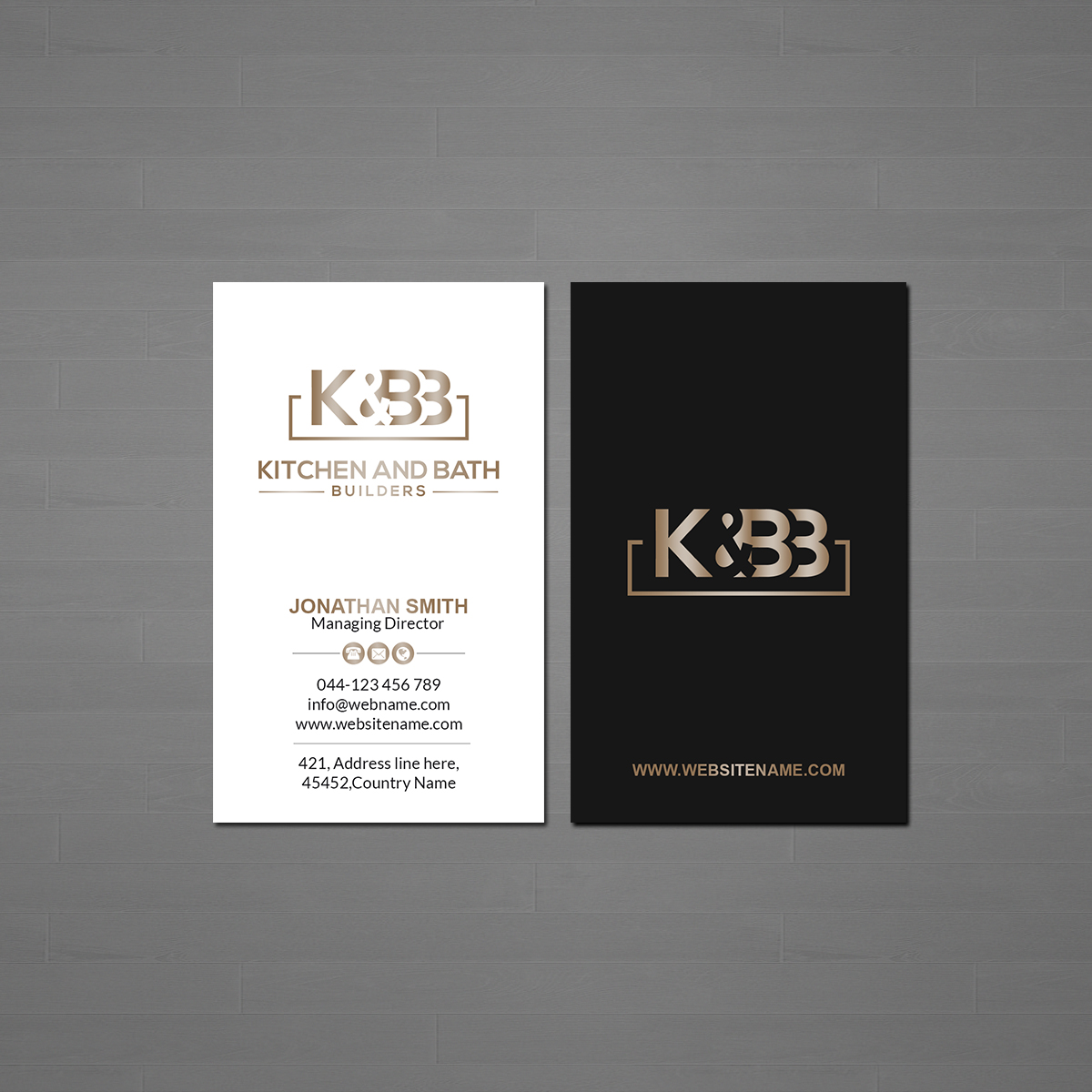 Business Card Design by Creations Box 2015 for Kitchen and bath builders | Design #23487064
