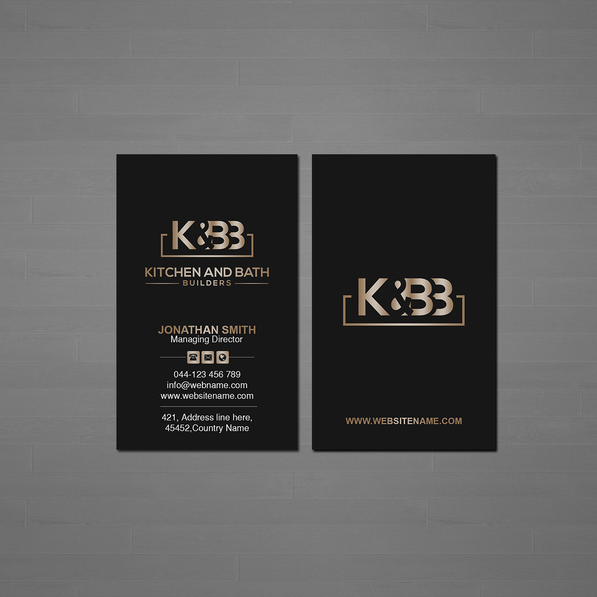 Business Card Design by Creations Box 2015 for Kitchen and bath builders | Design #23487073
