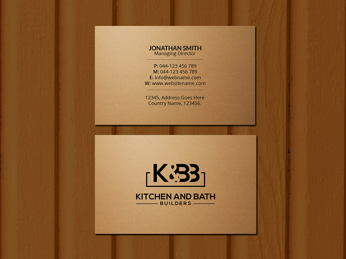 Design de Carte de Visite par Creations Box 2015 pour Kitchen and bath builders | Design #23488182