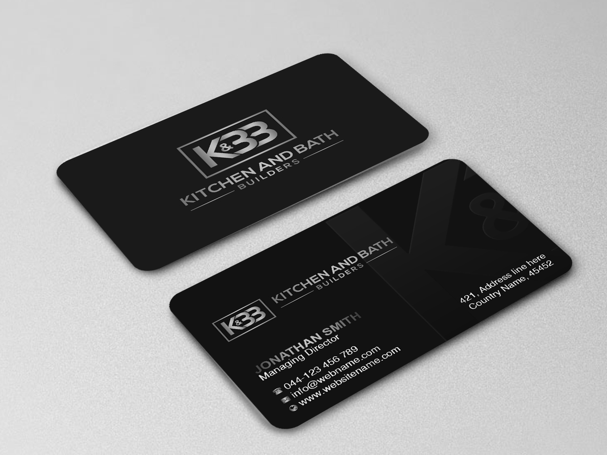 Business Card Design by Creations Box 2015 for Kitchen and bath builders | Design #23488185