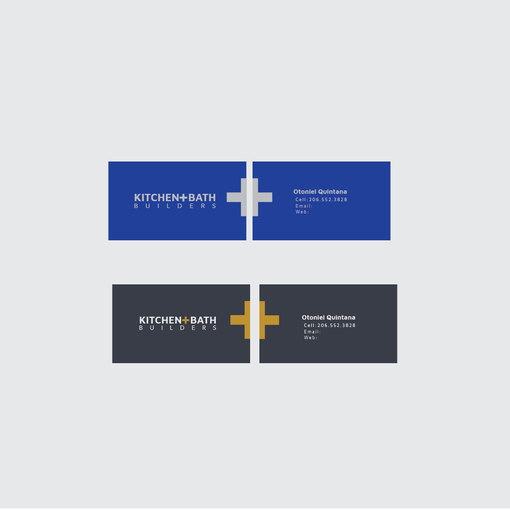 Business Card Design by Iracan Arts for Kitchen and bath builders | Design #23478020