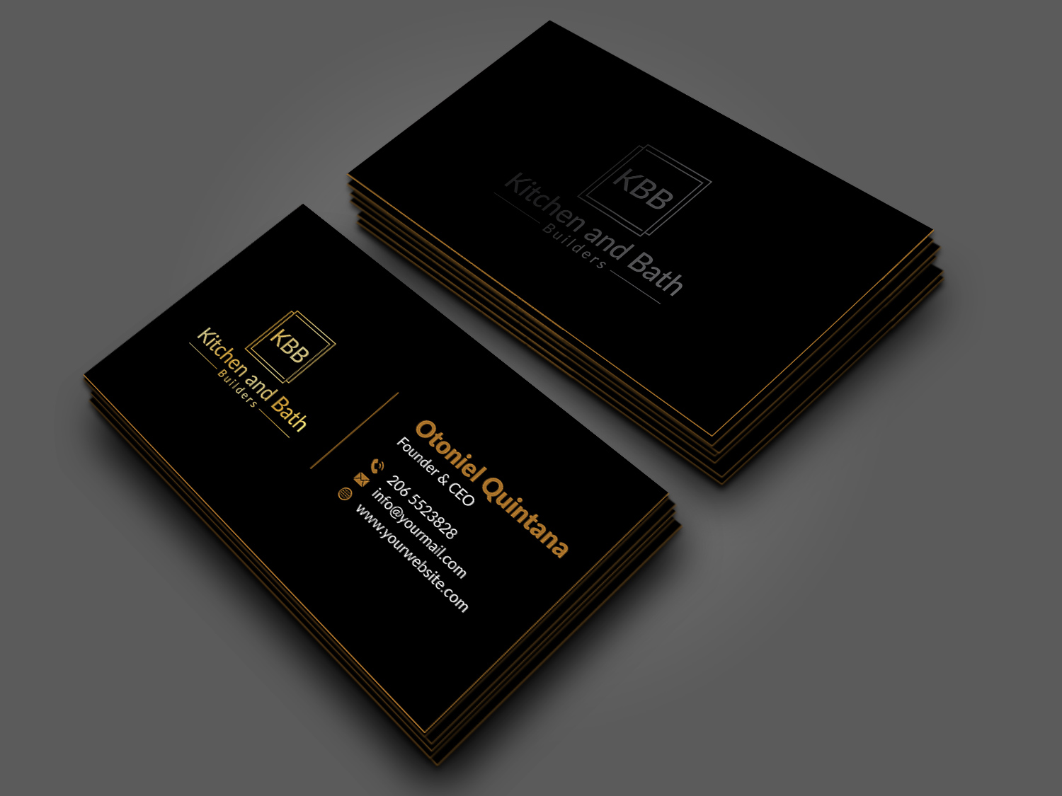 Design de Carte de Visite par Musa. A pour Kitchen and bath builders | Design #23467915