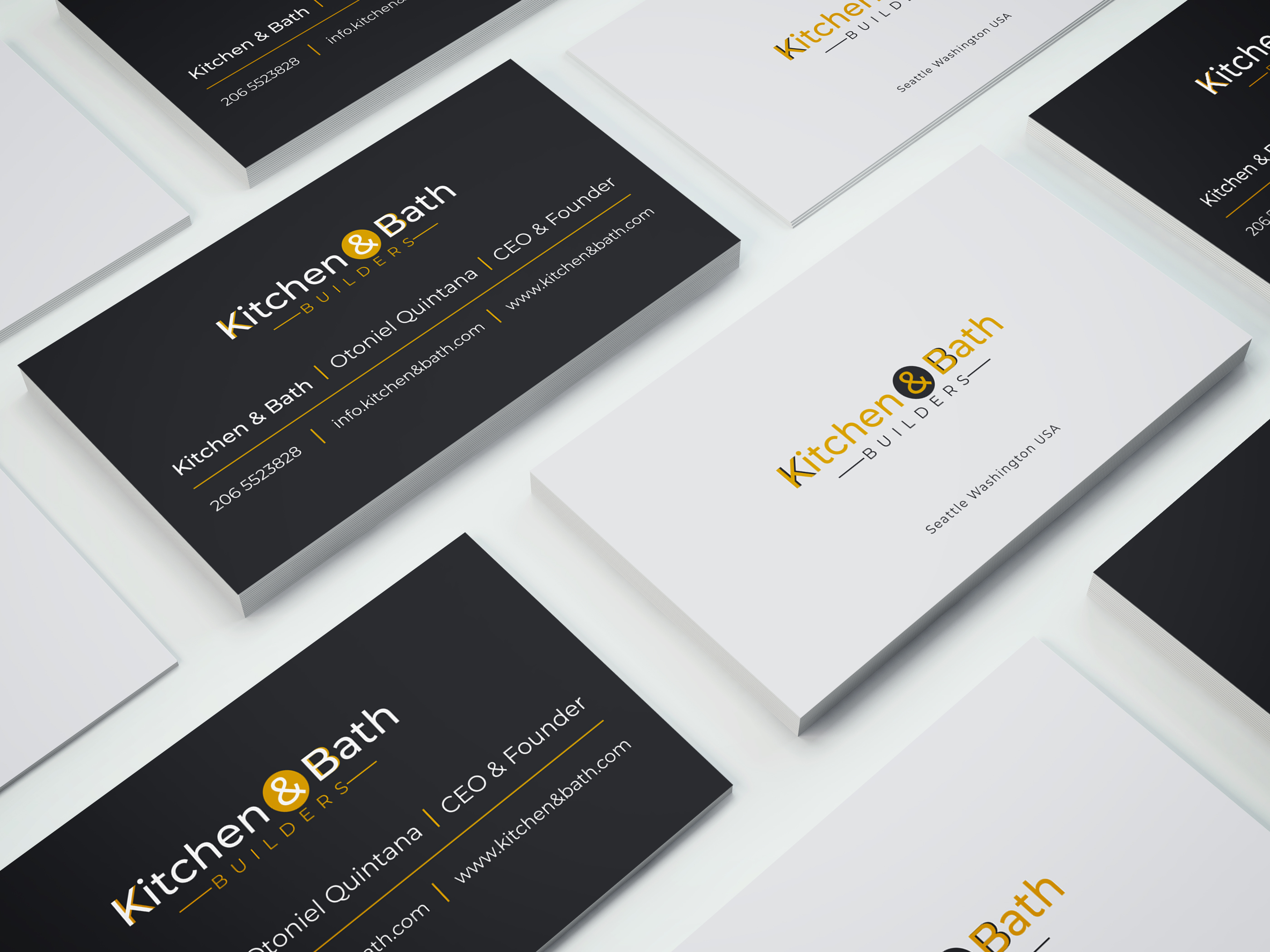 Business Card Design by HifjurRahmanAsad for Kitchen and bath builders | Design #23489034