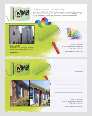 Post card design for ( Interior ) & ( Exterior ) Residential Painting  | Postcard Design by Grafix Hive