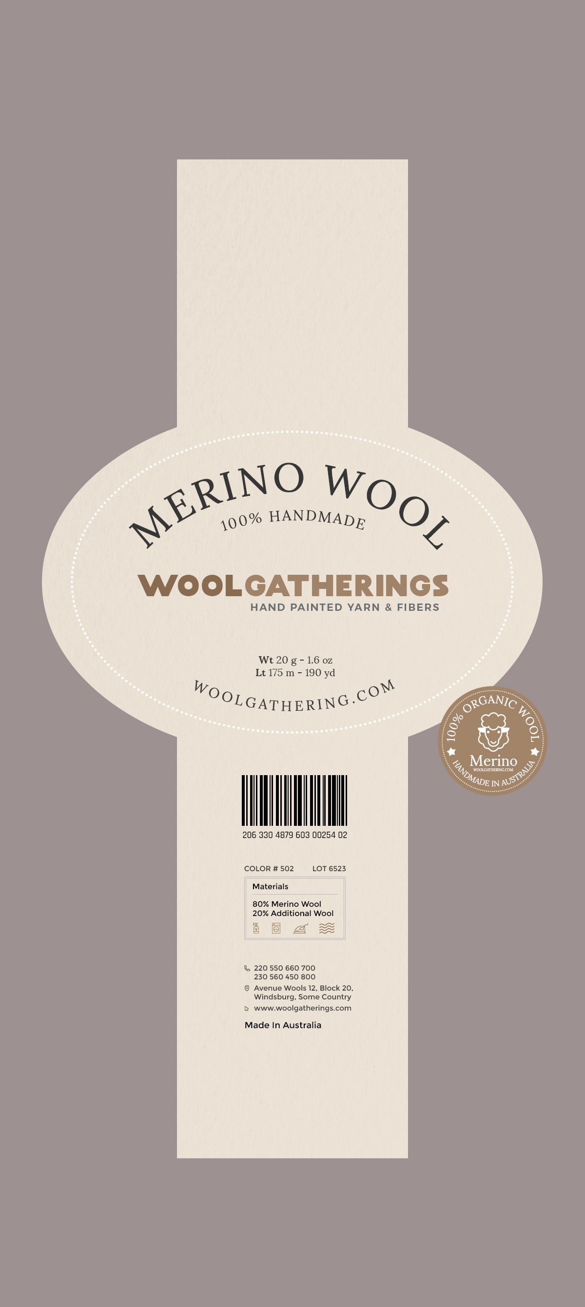 Packaging Design by Cosmos Studios for Woolgatherings | Design #25222337