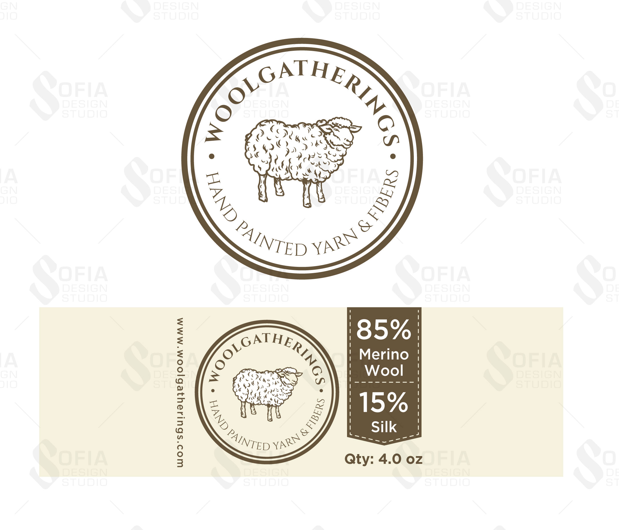 Design Emballage par SofiaDesignStudio pour Woolgatherings | Design #23514292