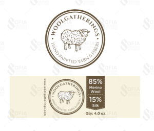 Wool Product Label / Yarn Band | Verpackungs-Design von SofiaDesignStudio