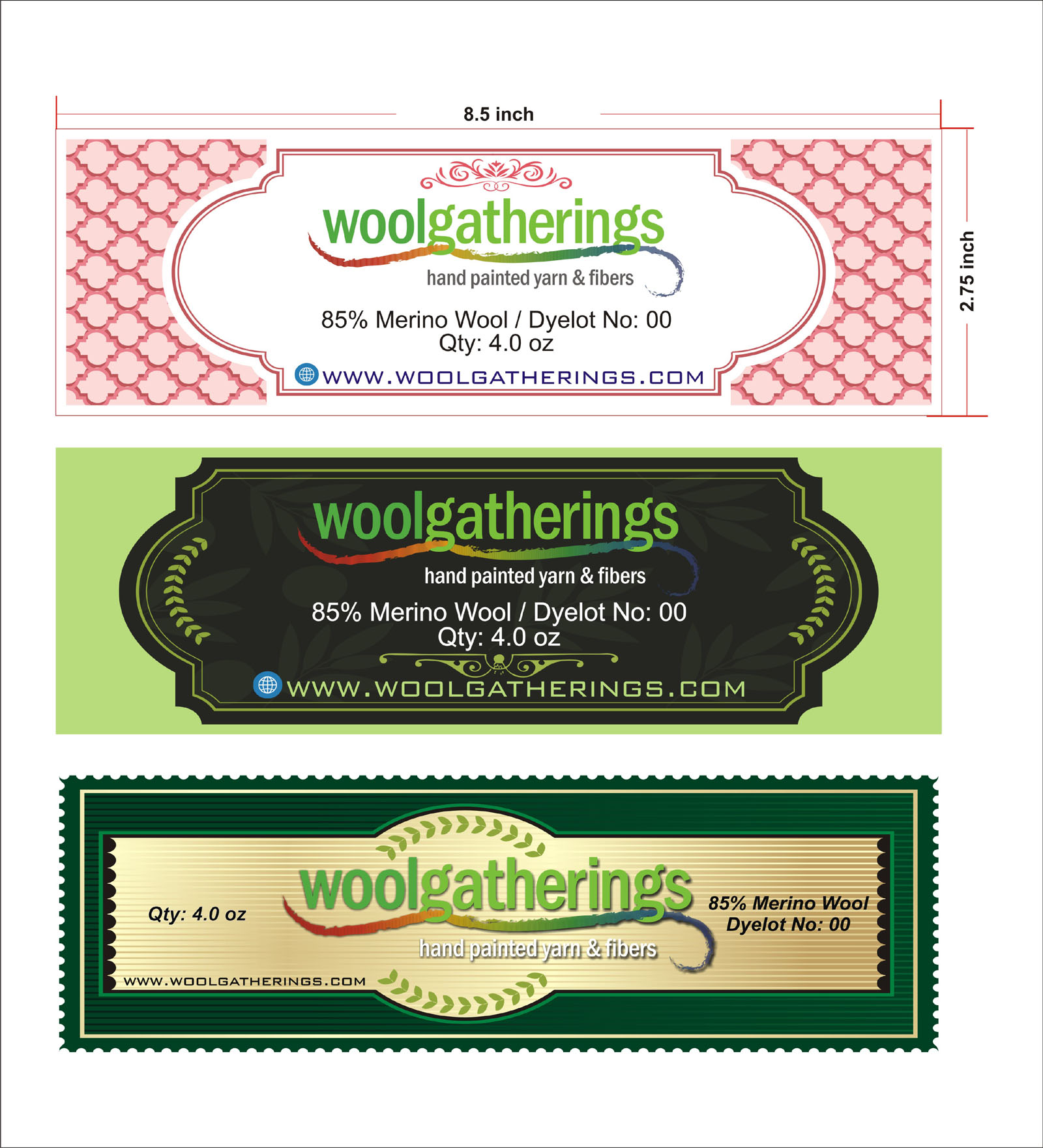 Diseño de Empaque por Zakir Hussain para Woolgatherings | Diseño #23499435