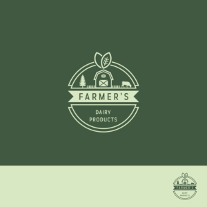 Farmer’s dairy products | Logo Design by Grapi