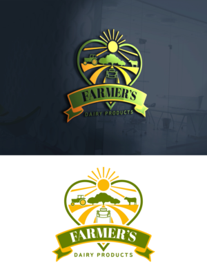 Farmer’s dairy products | Logo Design by H-H Arts