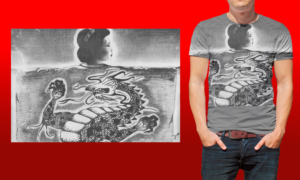 Japanese Dragon, Geisha, Samurai, and Ninja AOP T-shirt Design | T-Shirt-Design von Al Pech