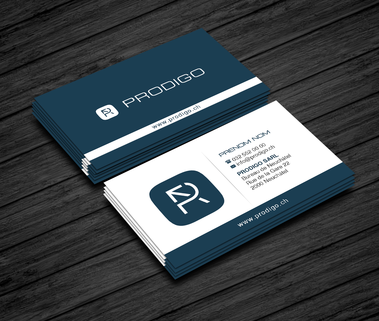 Visitenkarten-Design von Creations Box 2015 für Prodigo Sàrl | Design #23474867