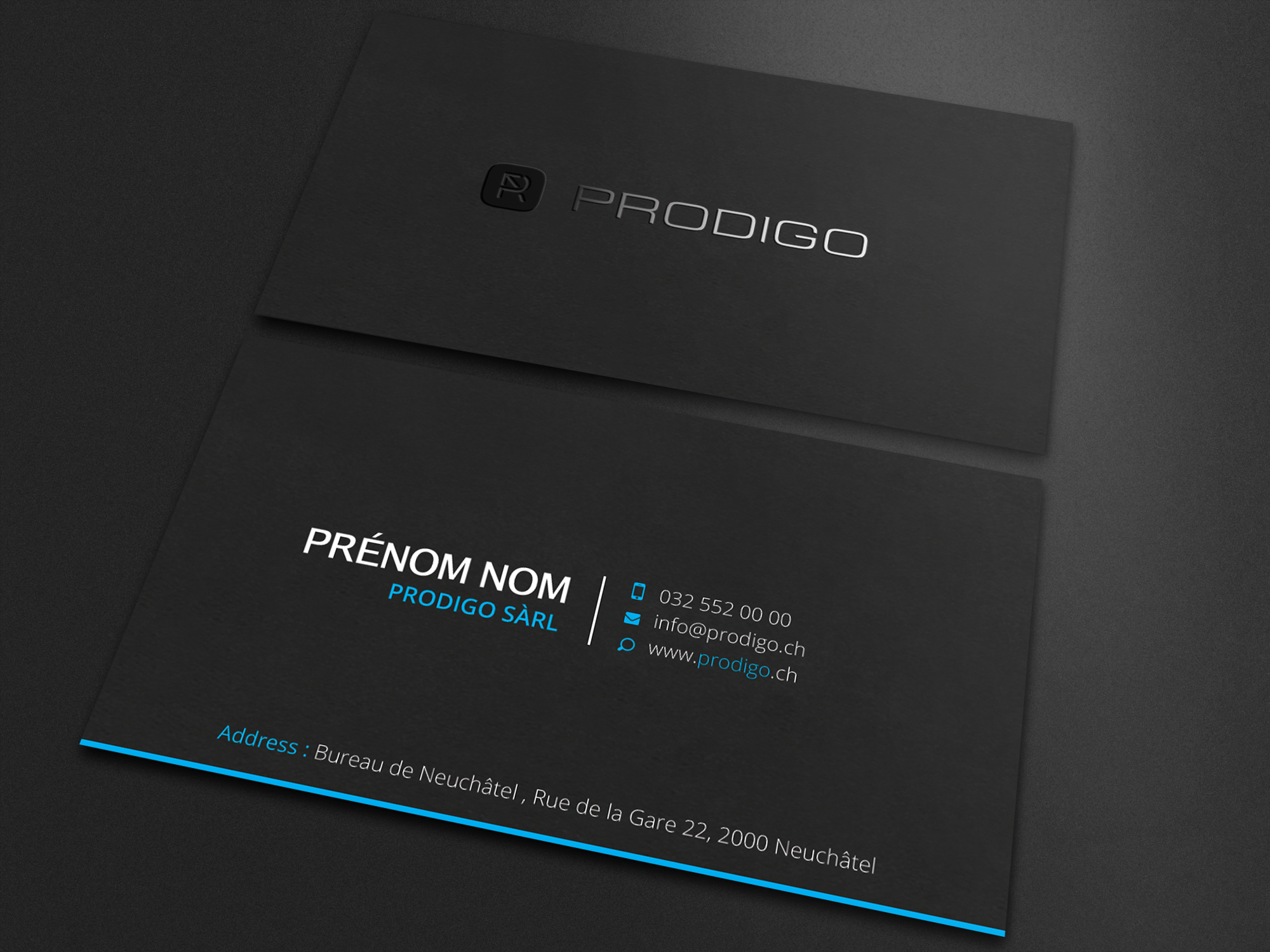 Business Card Design by Sagarhossain.sm for Prodigo Sàrl | Design #23474560