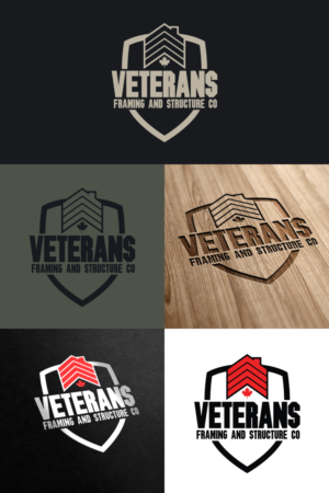 Logo Design by Sergio Coelho for Veterans Framing and Structure Co | Design: #23497972