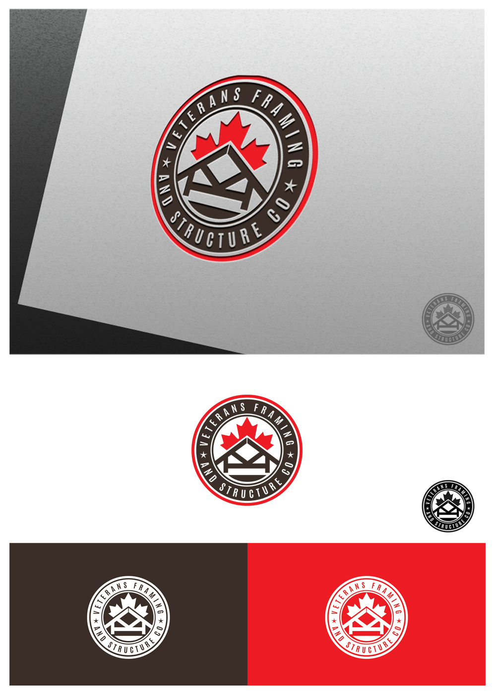 Logo Design by goranvisnjic82 for Veterans Framing and Structure Co | Design #23468522