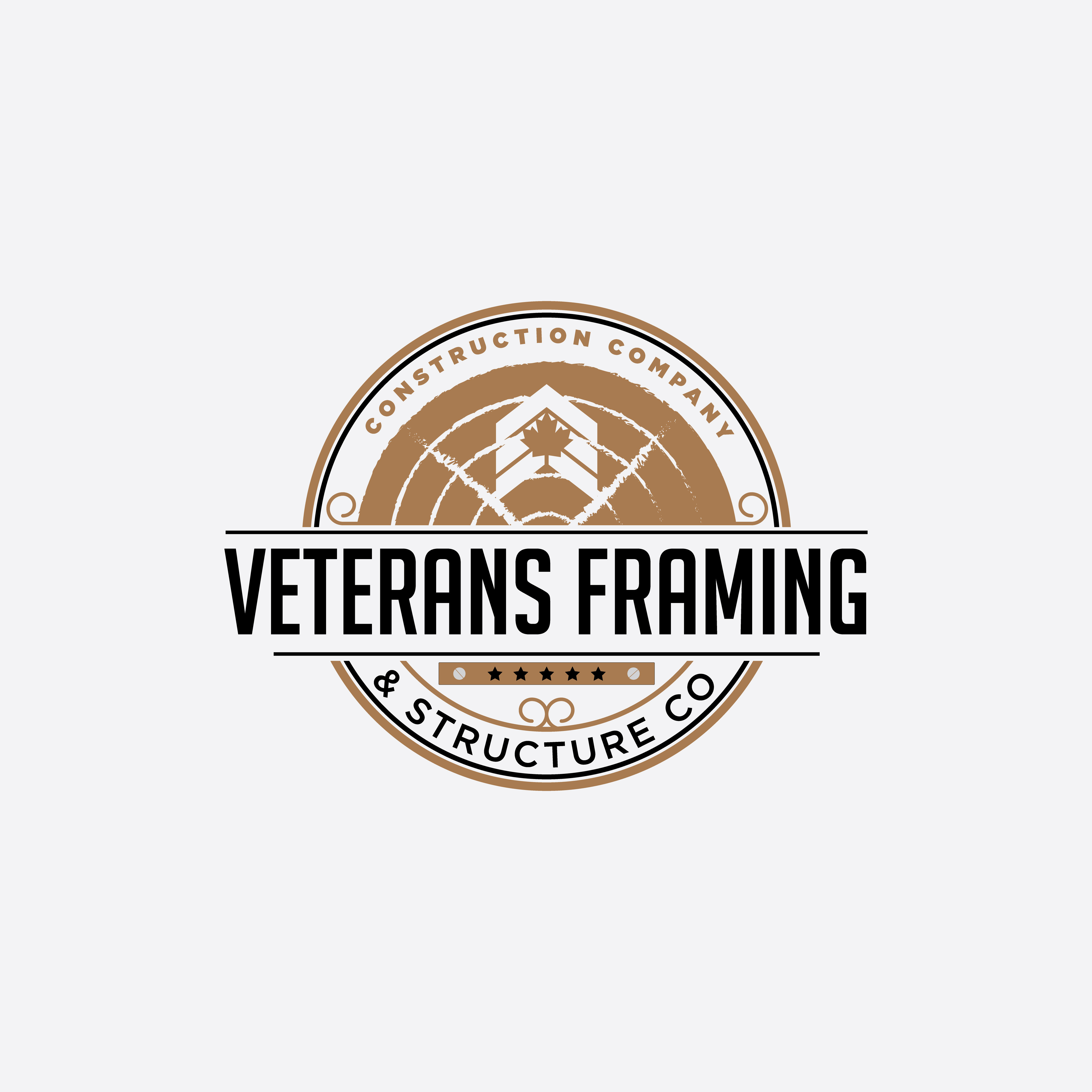 Logo Design by anrikz for Veterans Framing and Structure Co | Design #23515400