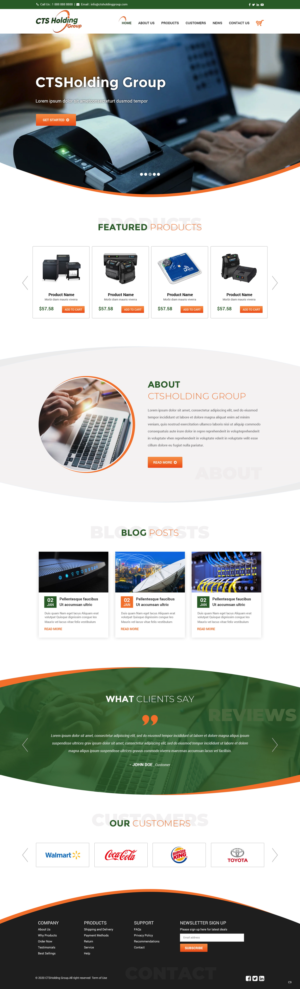 Web Design by pb for CTS Holding Group LLC | Design: #23474080