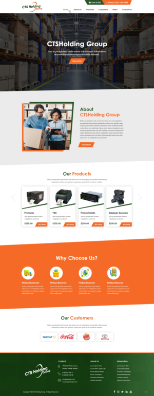 Web Design par pb pour CTS Holding Group LLC | Design : #23474081