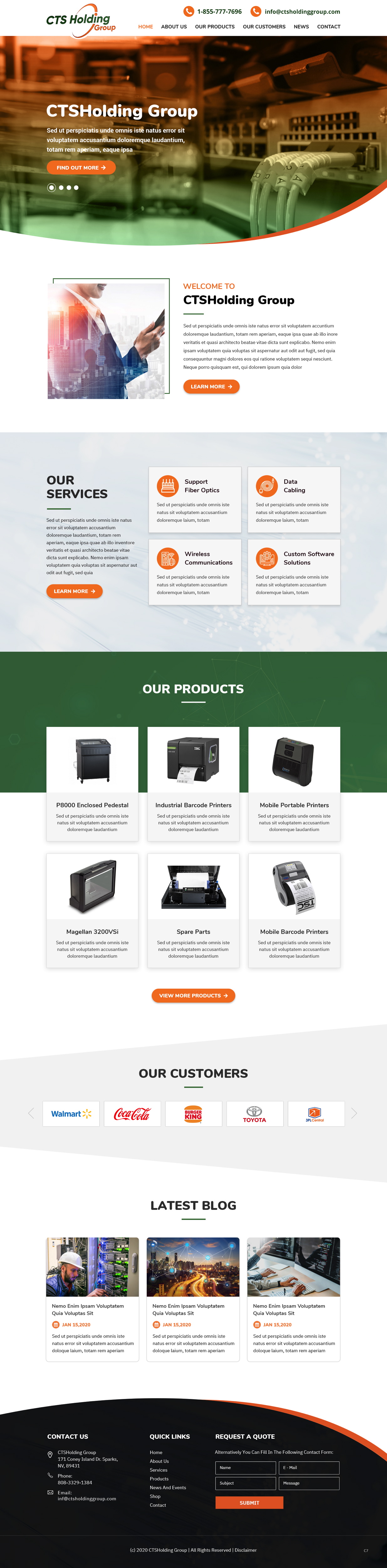Web Design by pb for CTS Holding Group LLC | Design #23474084