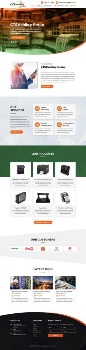 Web Design par pb pour CTS Holding Group LLC | Design : #23474084