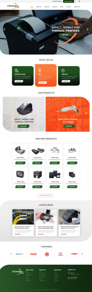 Web Design par pb pour CTS Holding Group LLC | Design : #23474115