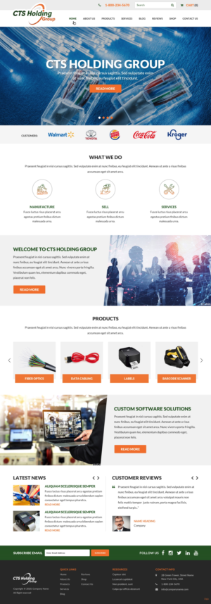 Web Design par pb pour CTS Holding Group LLC | Design : #23474118