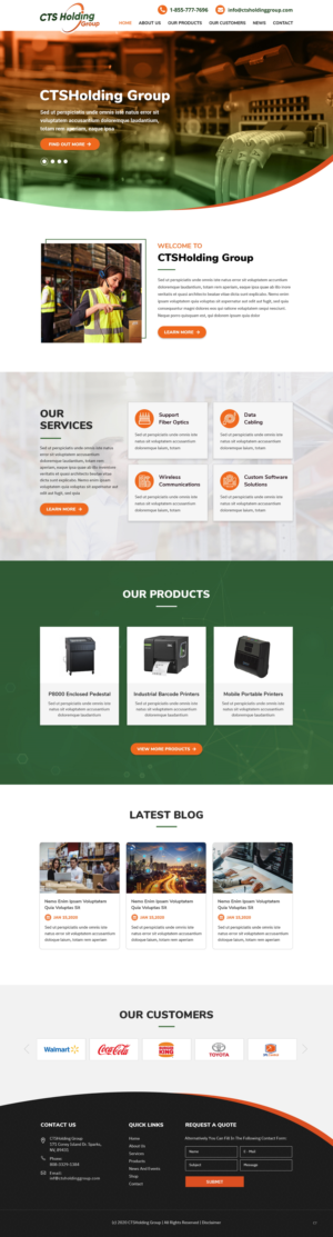 Web Design par pb pour CTS Holding Group LLC | Design : #23483444