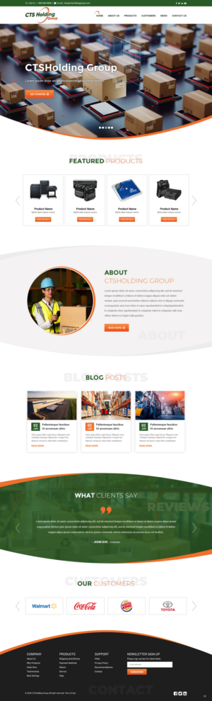 Web Design par pb pour CTS Holding Group LLC | Design : #23483445