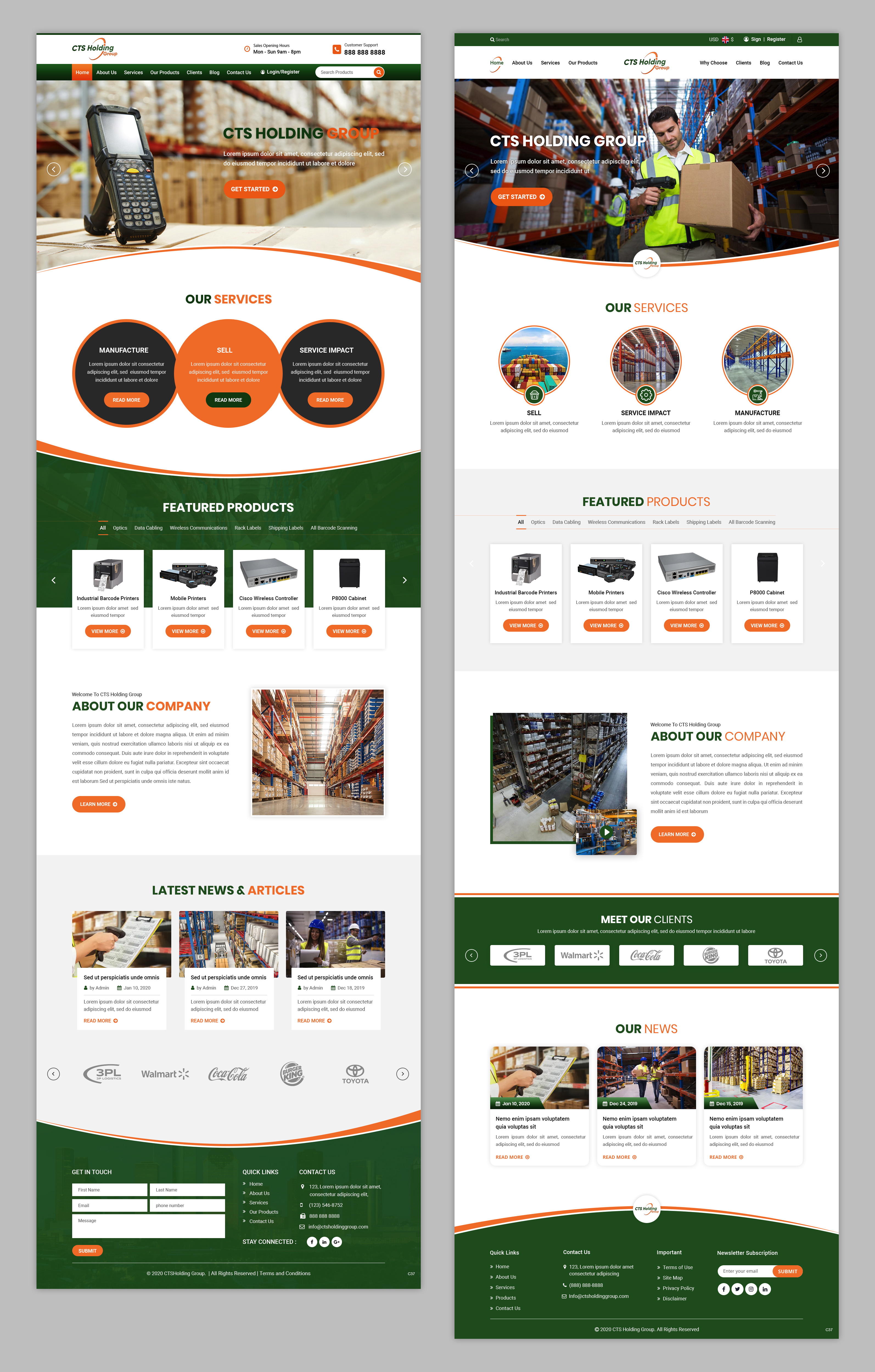 Web Design par pb pour CTS Holding Group LLC | Design #23483447