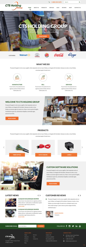 Web Design par pb pour CTS Holding Group LLC | Design : #23483451
