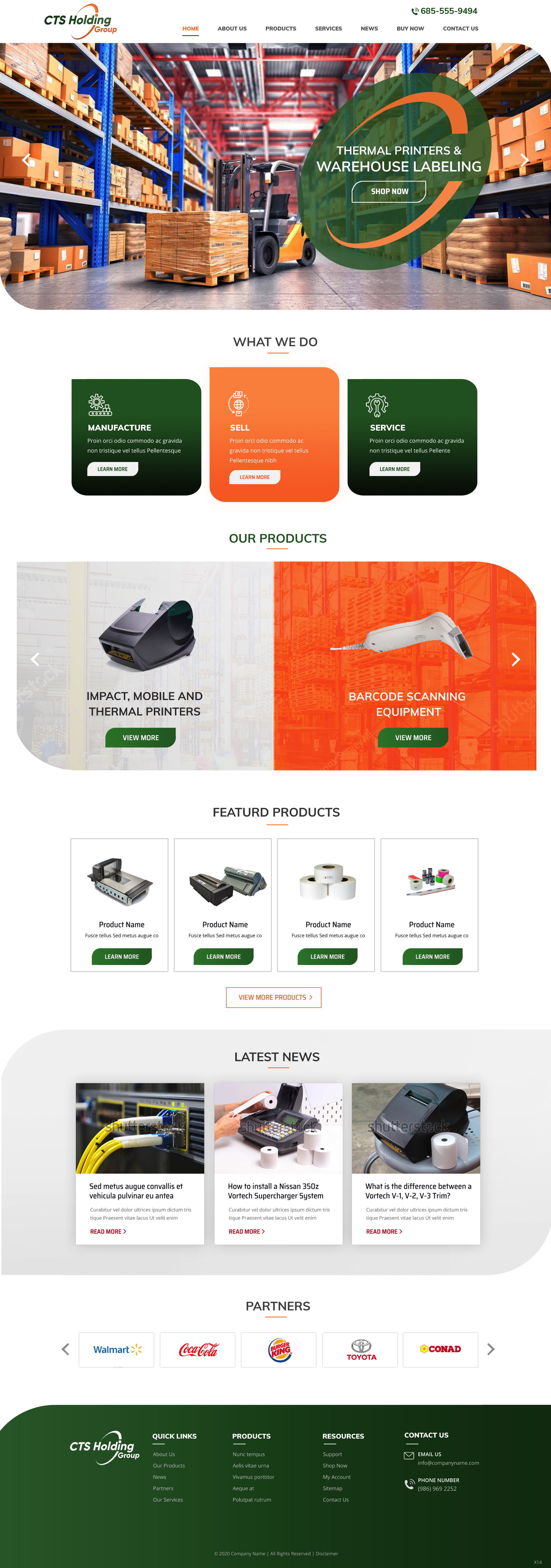 Web Design par pb pour CTS Holding Group LLC | Design #23483456
