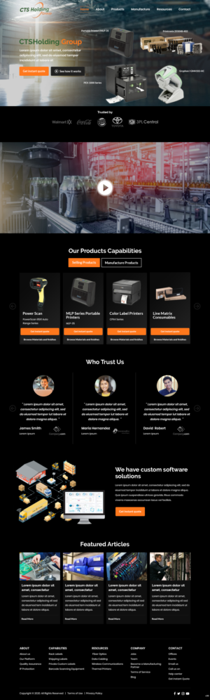 Web Design by pb for CTS Holding Group LLC | Design: #23496127