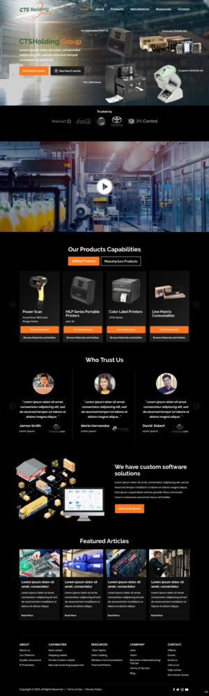 Web Design by pb for CTS Holding Group LLC | Design: #23496128