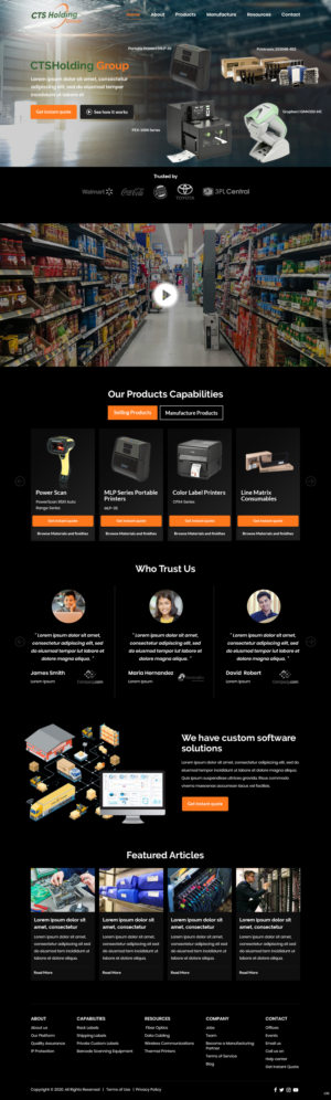 Web Design by pb for CTS Holding Group LLC | Design: #23496129