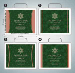 "Hotel Collection" Mattress Pad Packaging | Packaging Design by The Freelance Designer