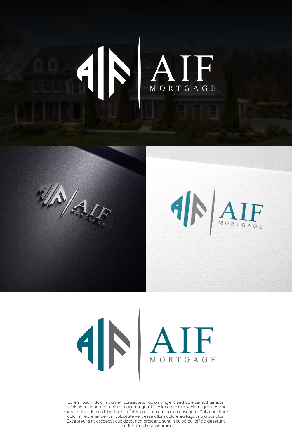 Logo Design by laba tiada henti for AIF Mortgage  | Design #23500492