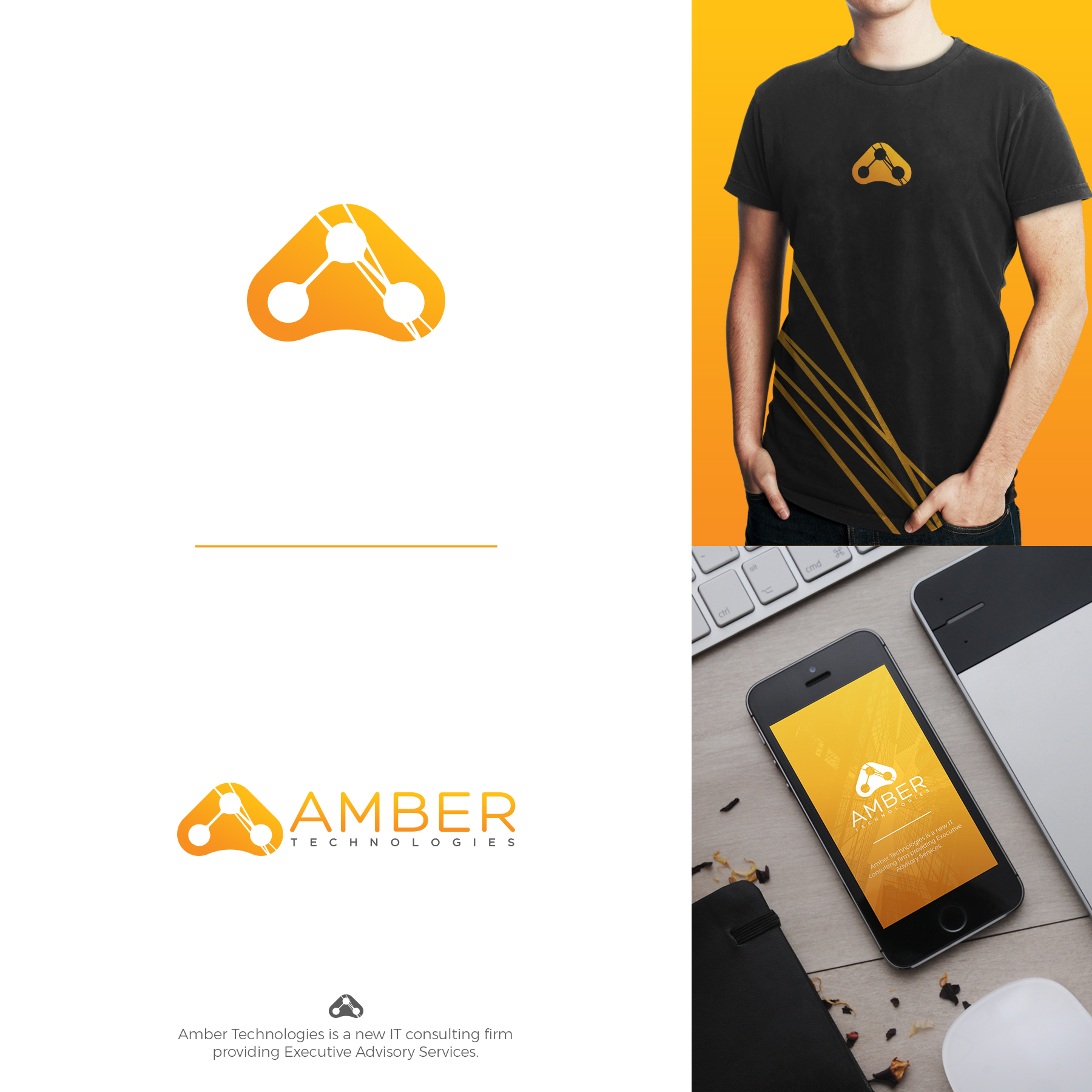 Logo Design by JohnM. for Amber Technologies | Design #23471680