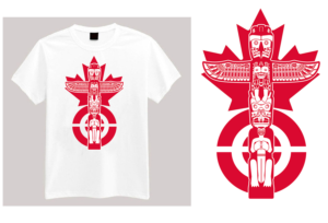 Canadian Totem Pole | T-shirt Design by NILDesigns