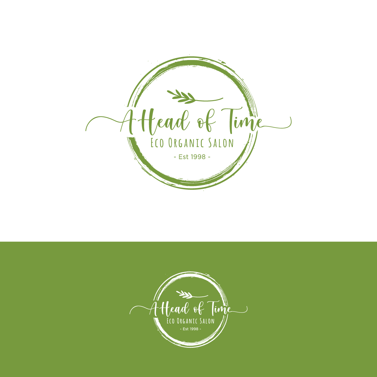 Logo Design by TerryBogard for Ahead Of Time Hair and Beauty | Design #23500672