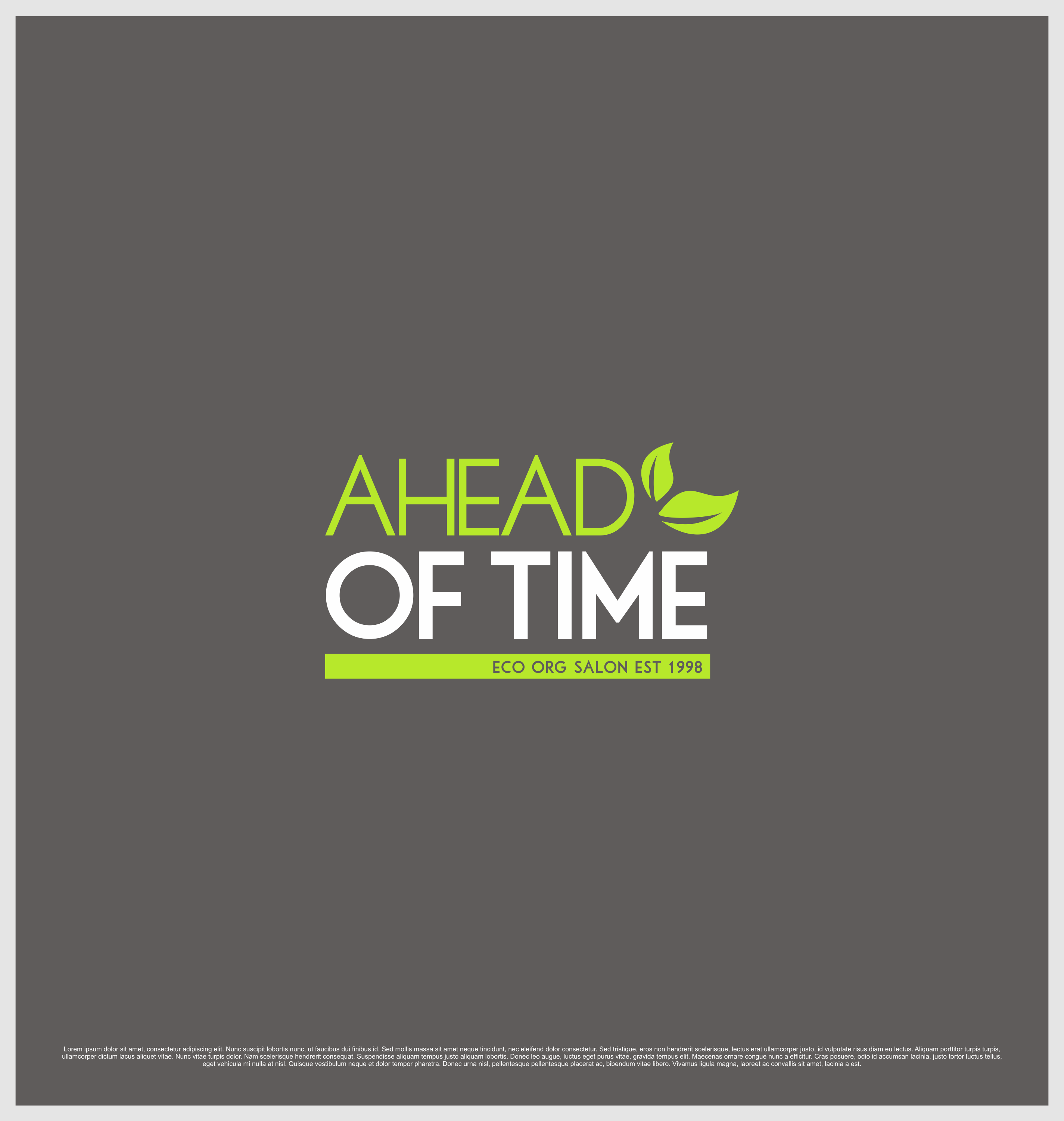 Logo Design by T I K H E - L M W for Ahead Of Time Hair and Beauty | Design #23483684