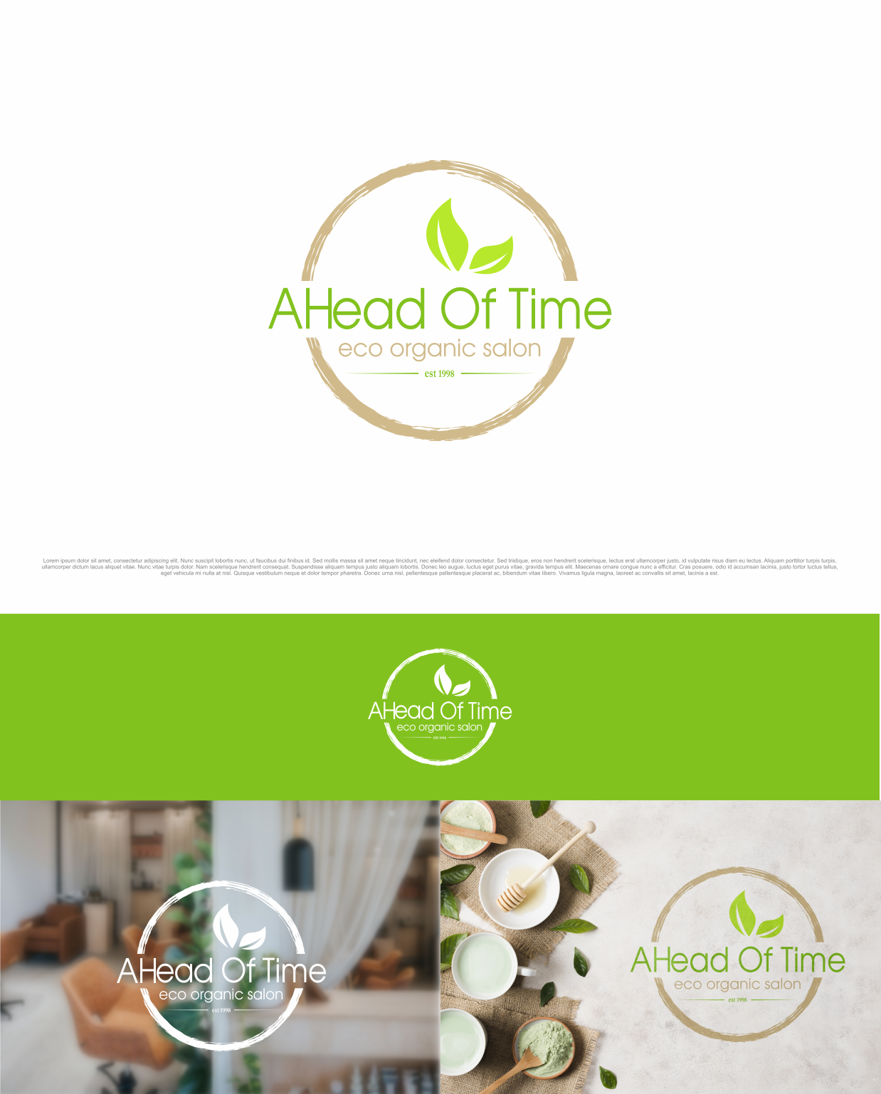 Diseño de Logo por T I K H E - L M W para Ahead Of Time Hair and Beauty | Diseño #23487203