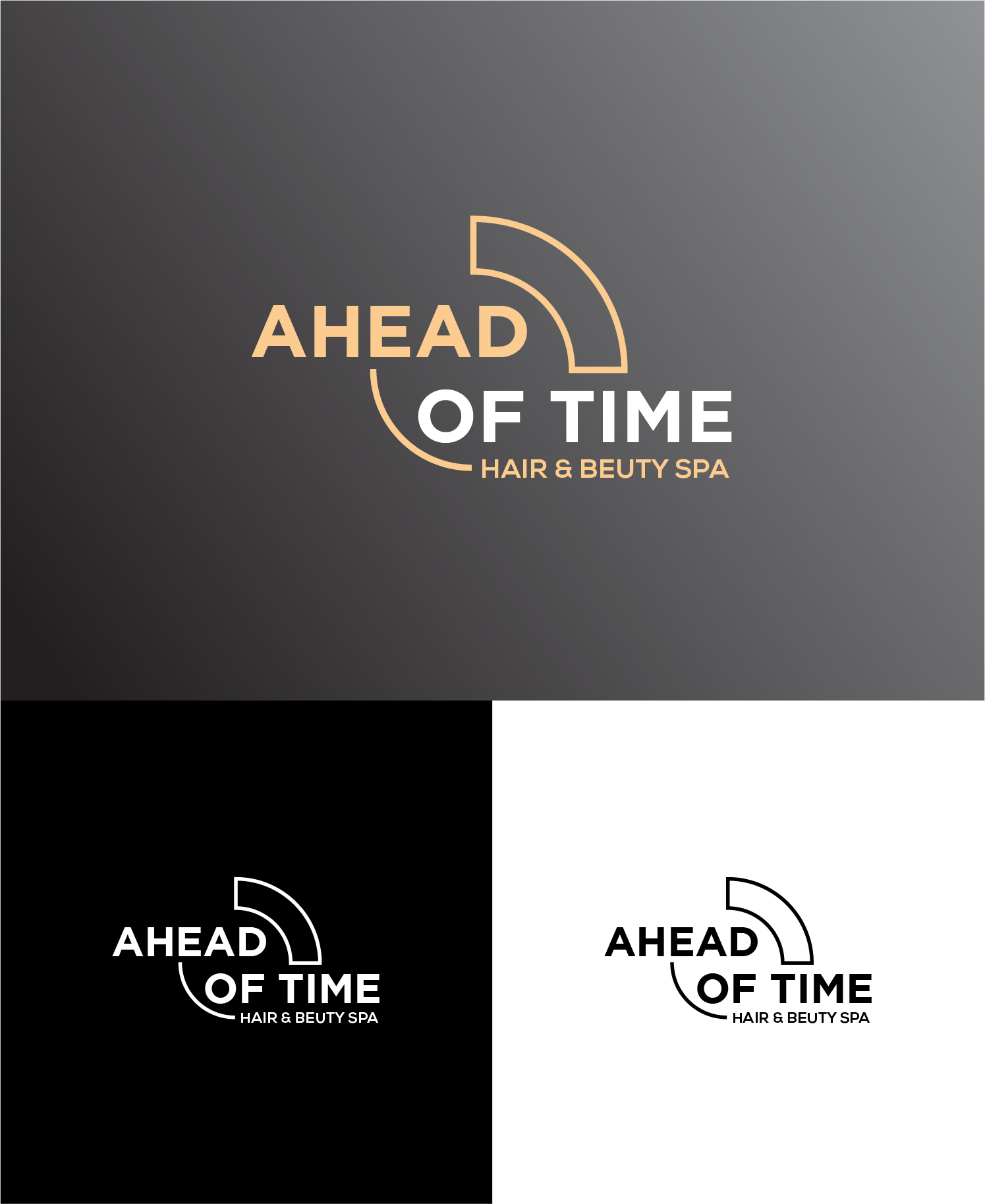 Logo Design by dumx for Ahead Of Time Hair and Beauty | Design #23479938