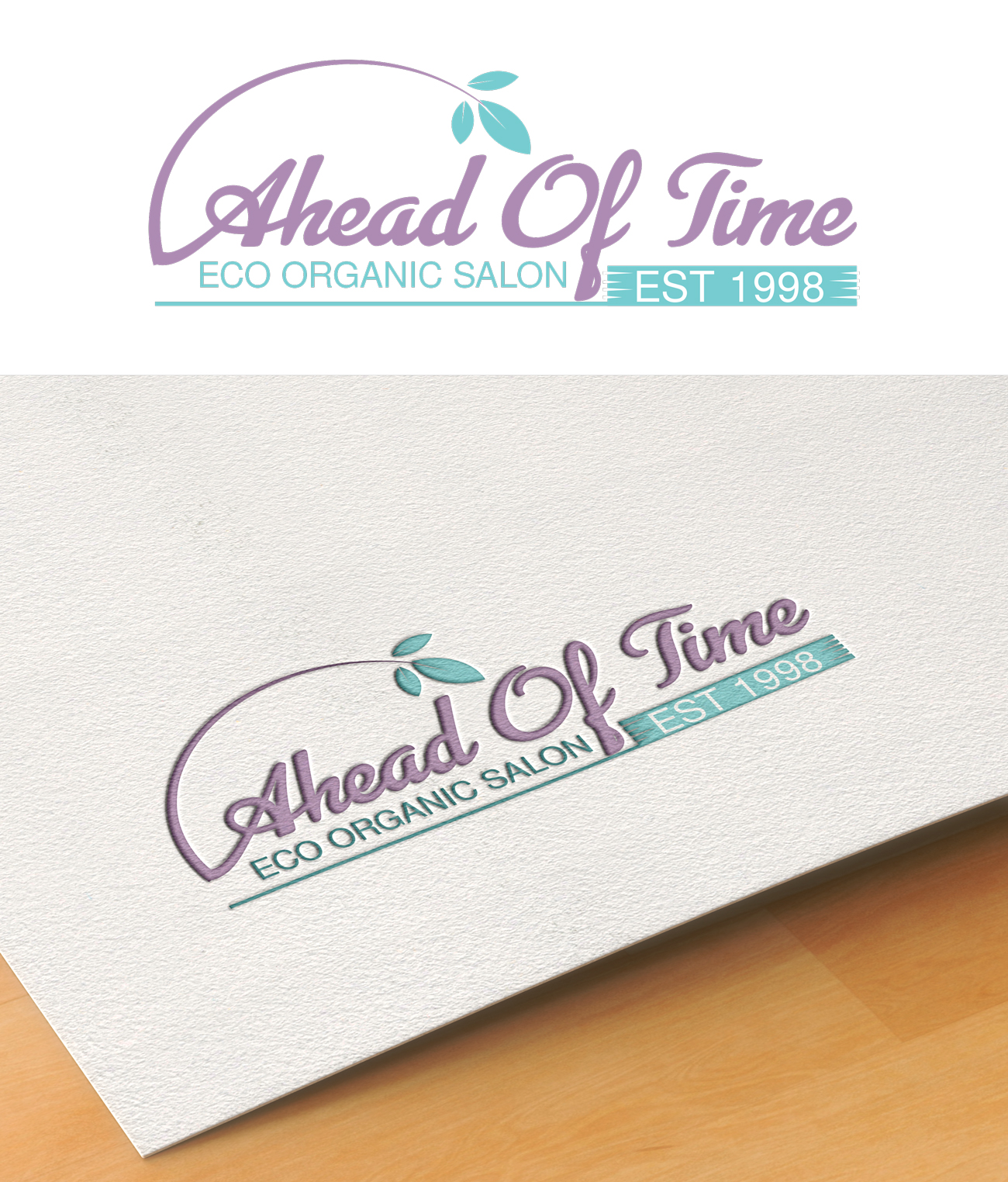 Logo Design by pd graphic 2 for Ahead Of Time Hair and Beauty | Design #23492848