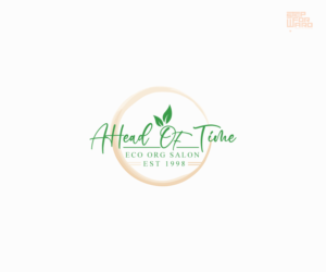 AHead of Time Eco Organic  Salon Est 1998 | Logo Design by step forward 2