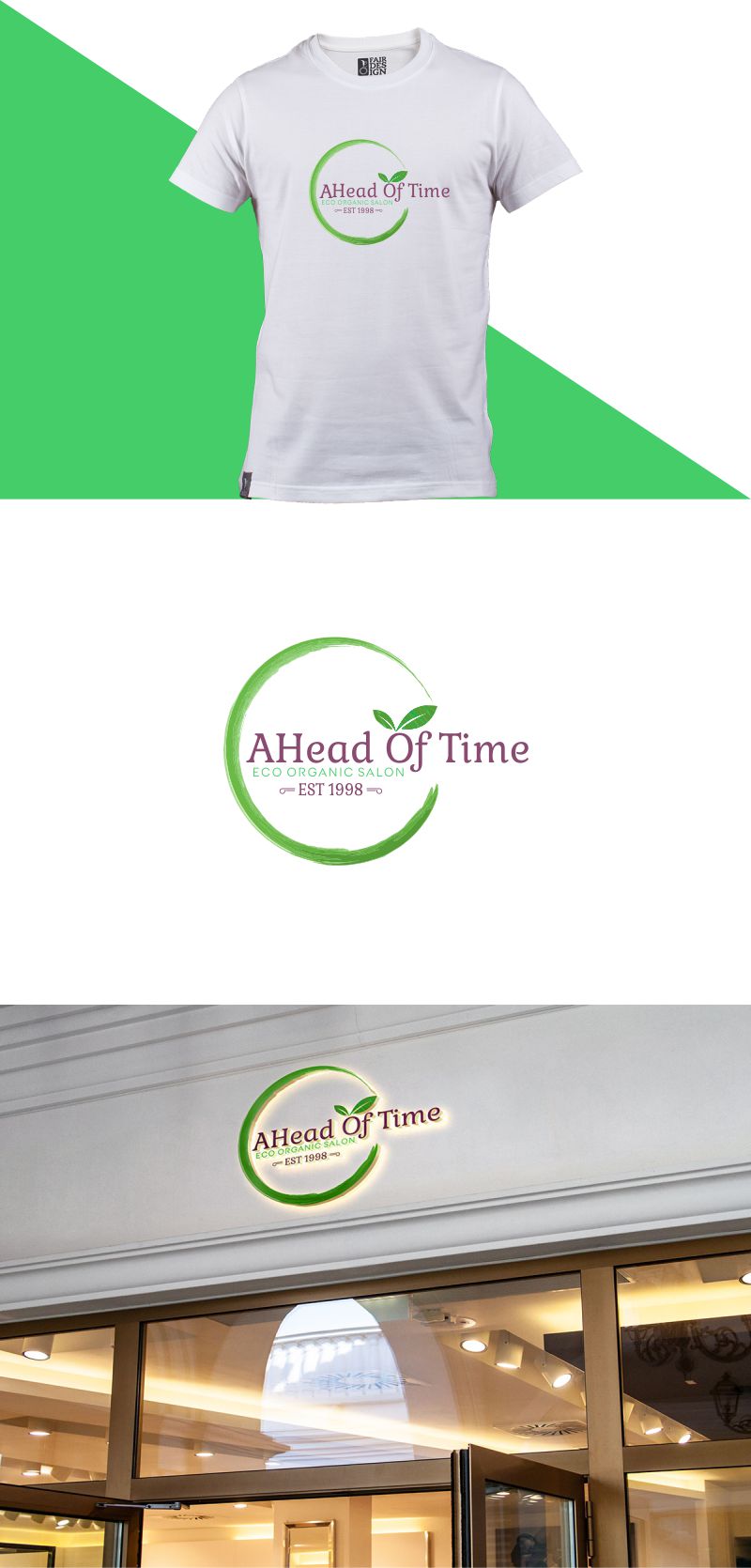 Logo Design by 92logo for Ahead Of Time Hair and Beauty | Design #23492428