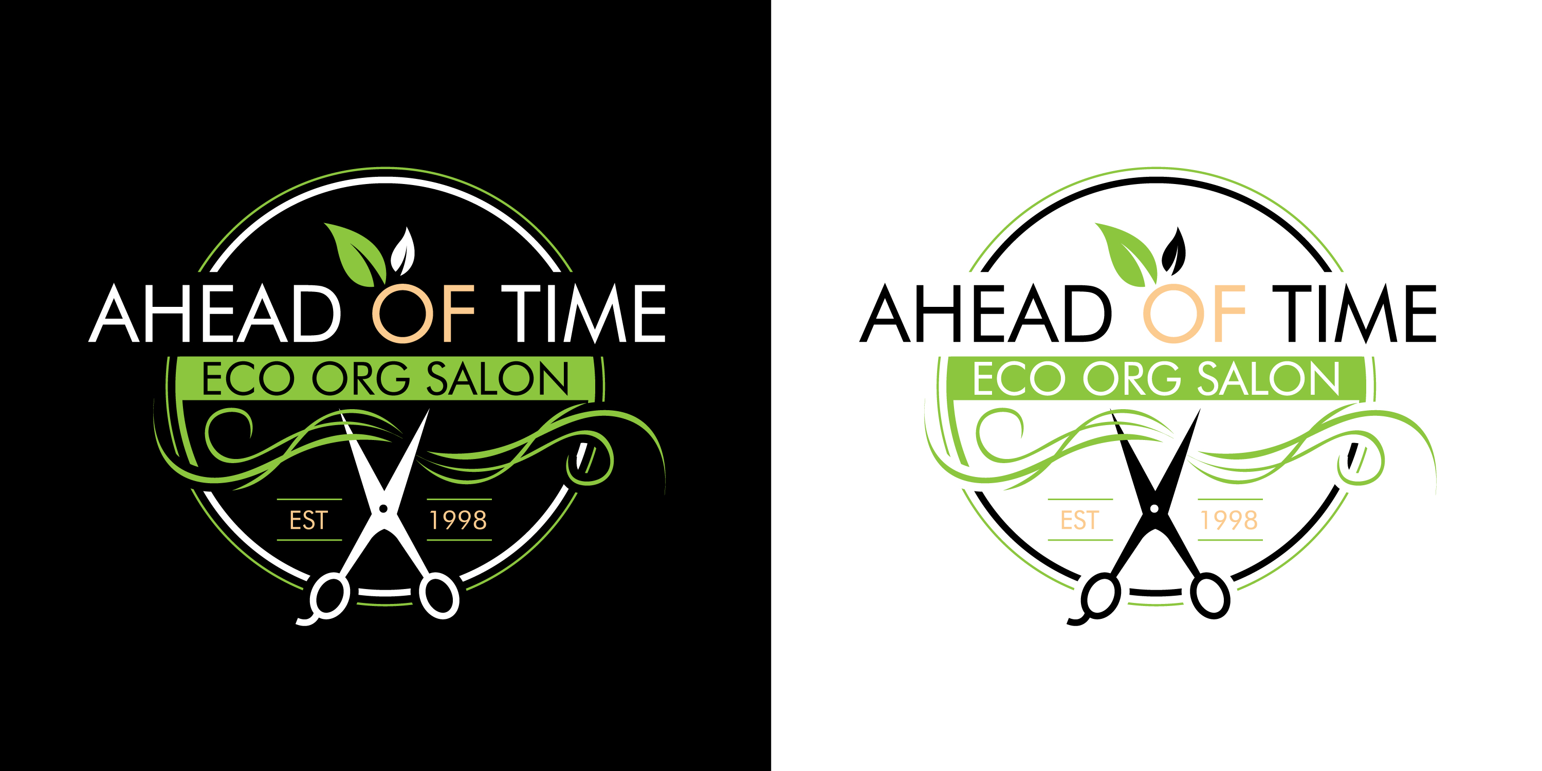 Logo Design by geni for Ahead Of Time Hair and Beauty | Design #23472055