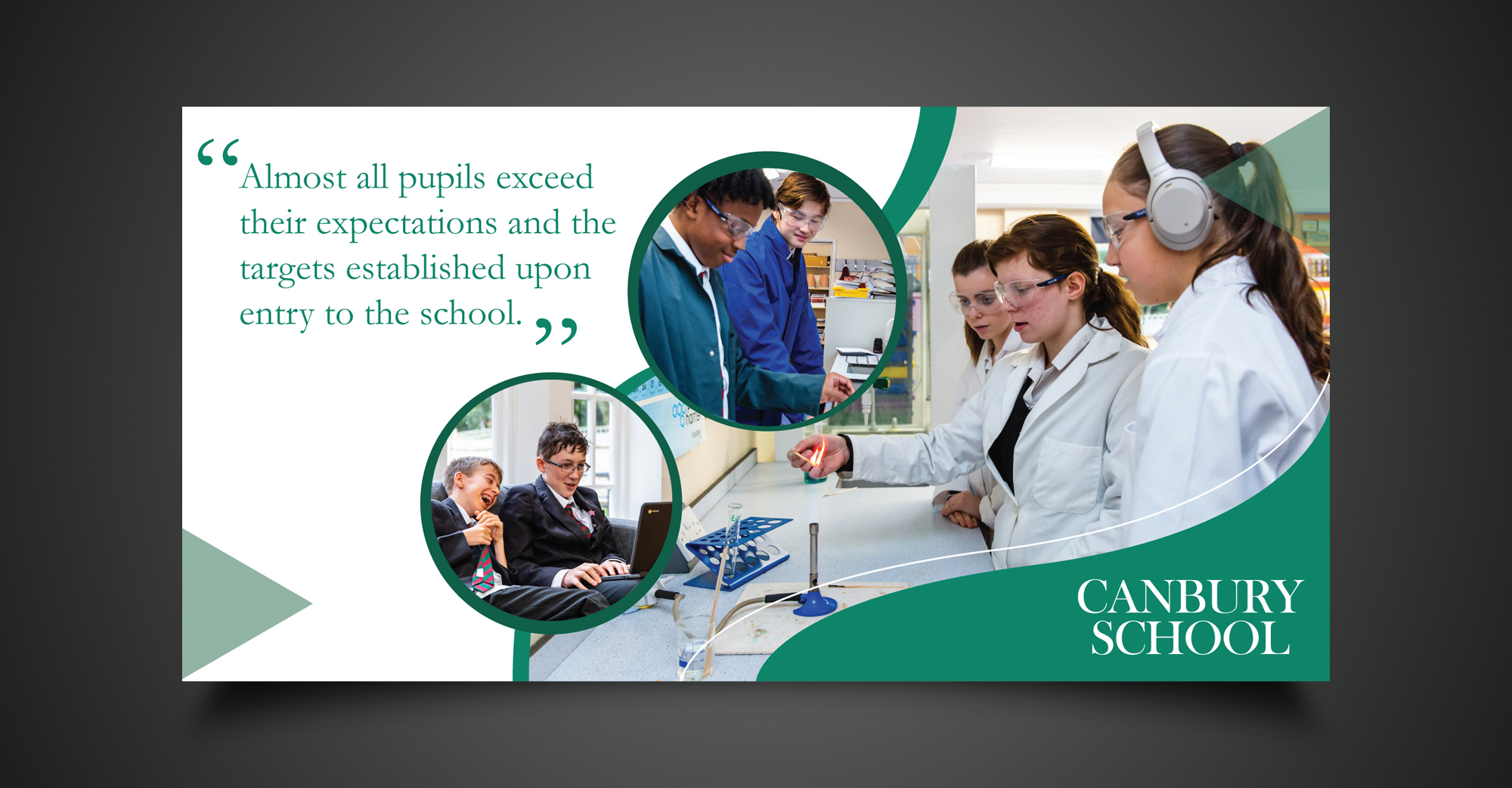 Elegant Playful Banner Ad Design For Canbury School By Nightmist