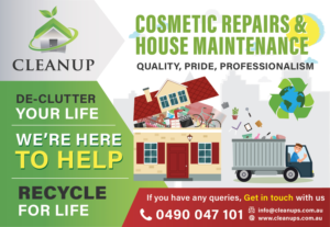 deceased estate cleaning services and cosmetic renovating  | Graphic Design by desainerd