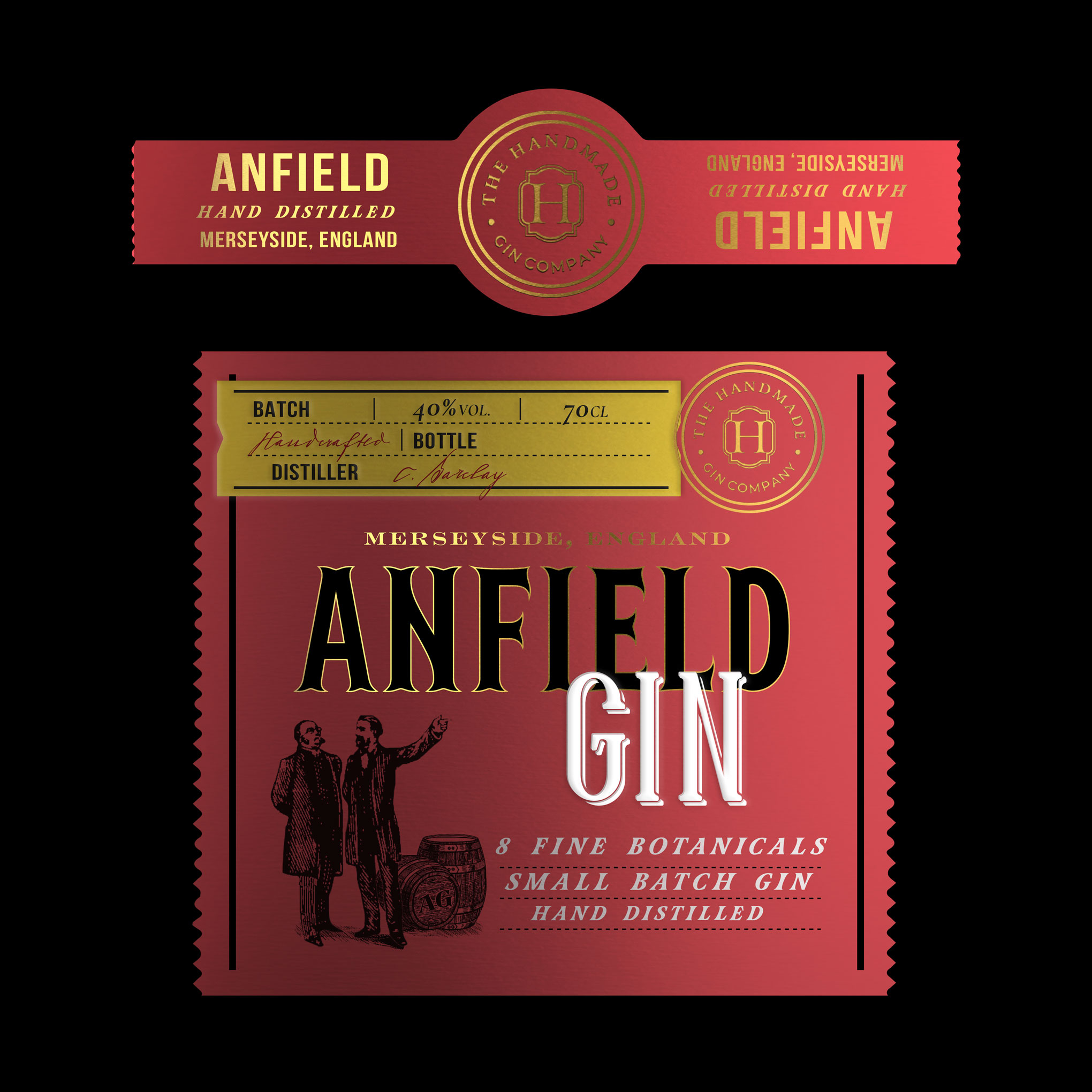 Design Étiquette par Emma Emens pour The Handmade Gin Company | Design : #23697581