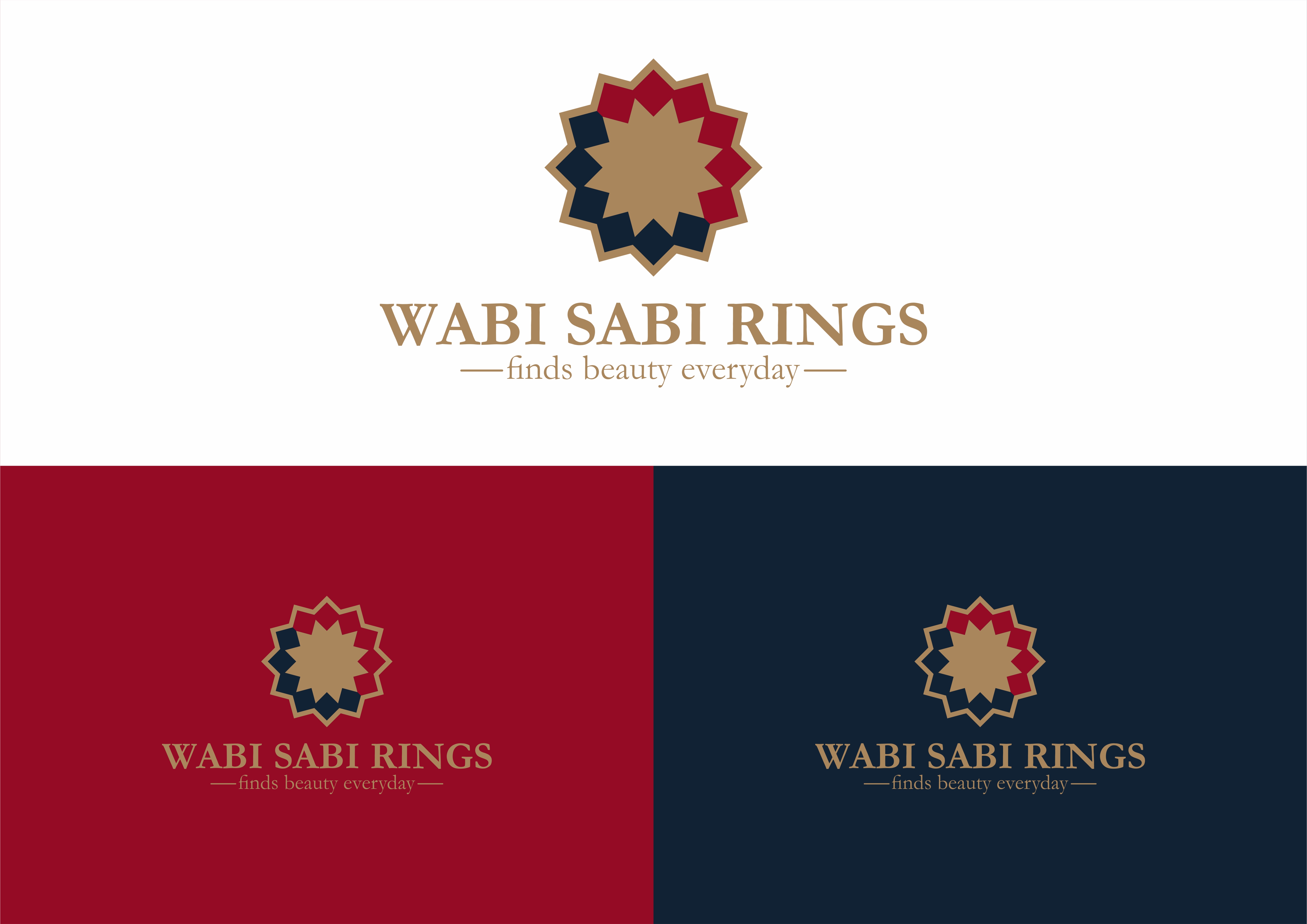 Logo Design by rahmad 7 for Wabi Sabi Rings | Design #23531891